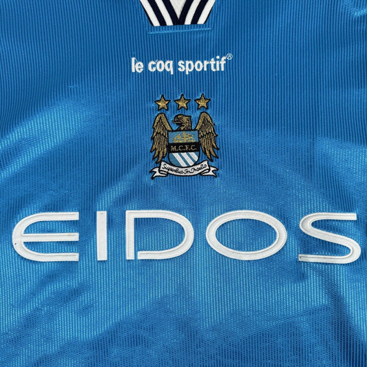 Manchester City 1999/2000/2001 Home Football Shirt  XL - Football Shirt Kingdom