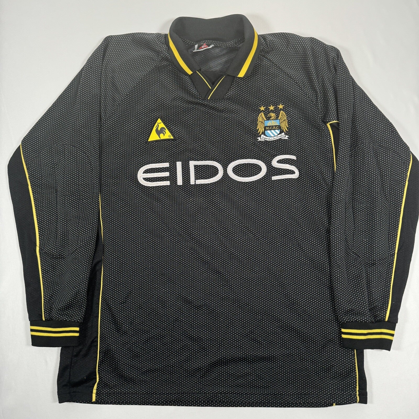 manchester city 1999 2000 goalkeeper football shirt men s large2