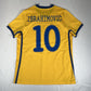 IBRAHIMOVIC 10 Sweden 2010/2011/2012 Home Football Shirt Small