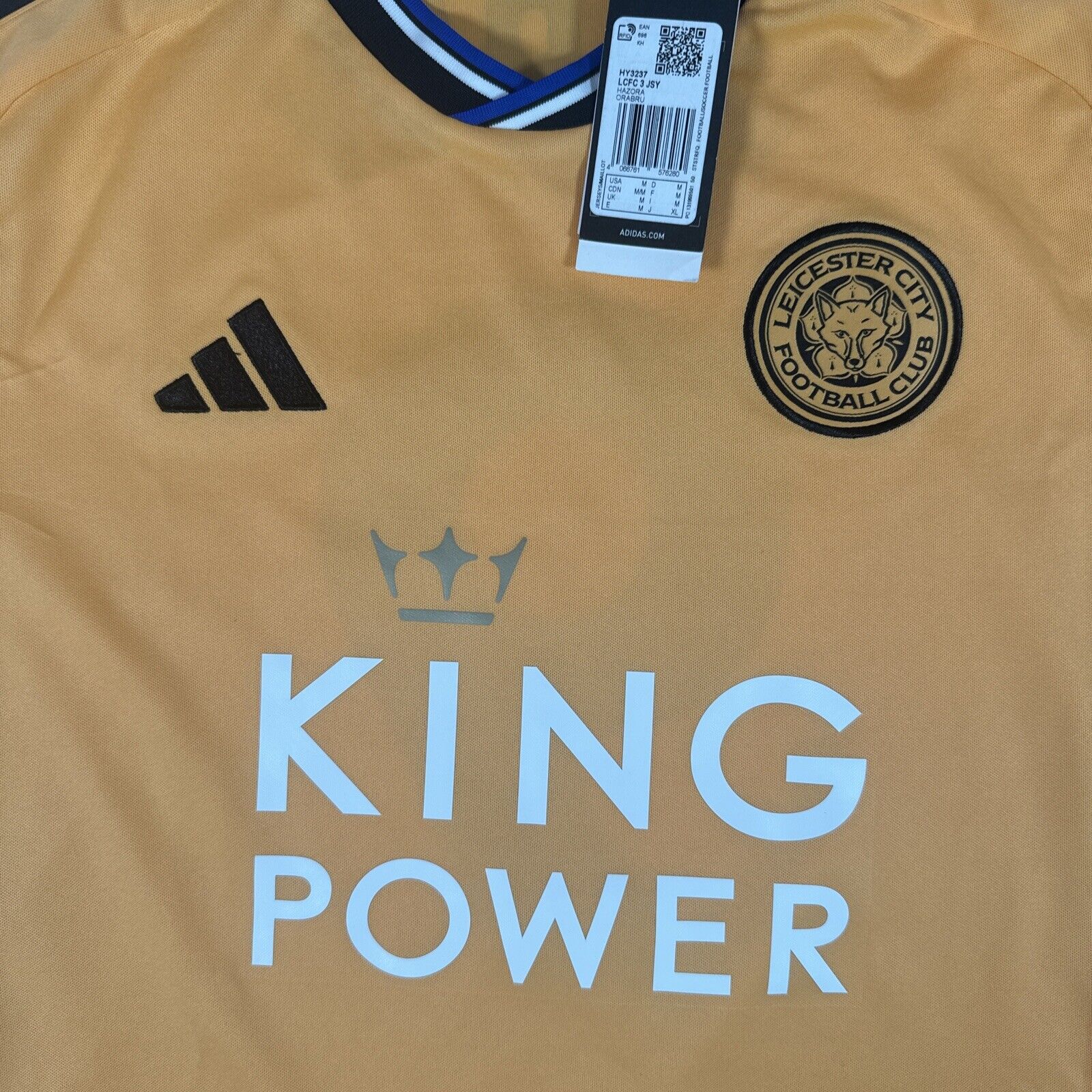 vardy 9 leicester city 2023 2024 third football shirt bnwt medium2