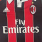 AC Milan 2012/2013 Home Football Shirt  Large