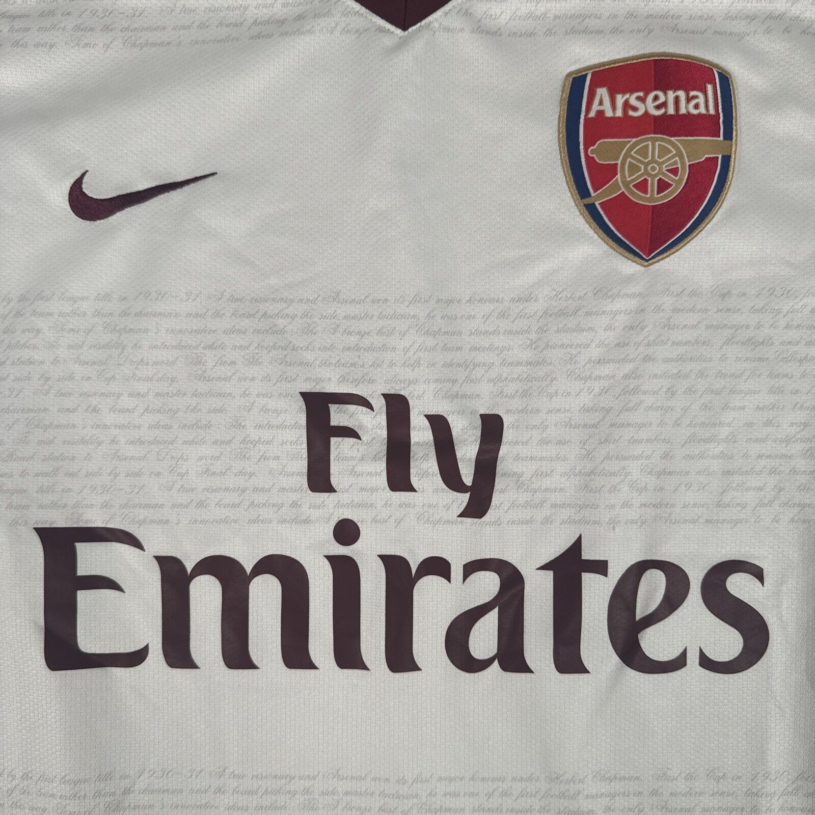 Arsenal 2007/2008 Away Football Shirt   Medium - Football Shirt Kingdom