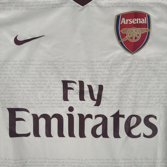 Arsenal 2007/2008 Away Football Shirt   Medium - Football Shirt Kingdom