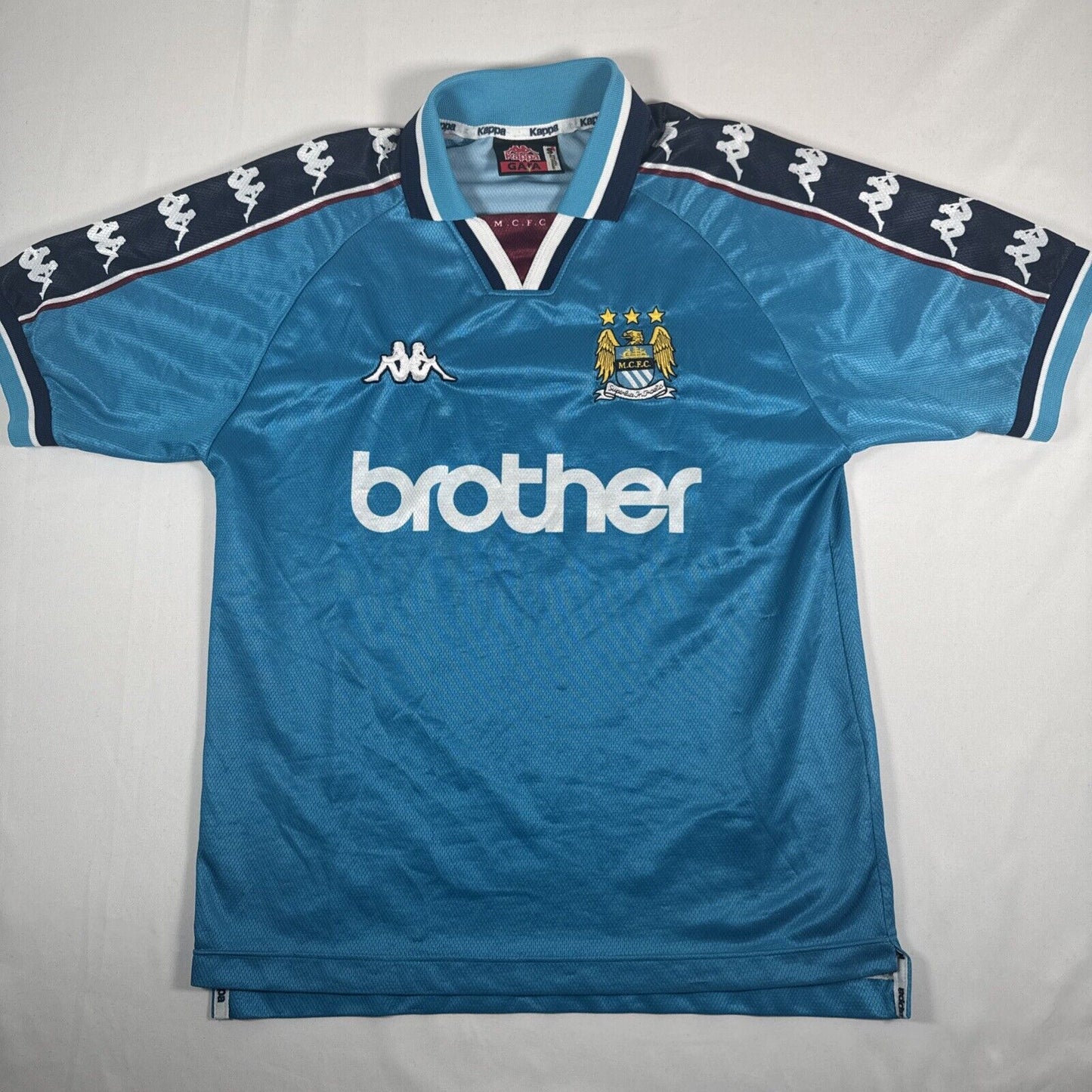 manchester city 1997 1998 1999 home football shirt small2