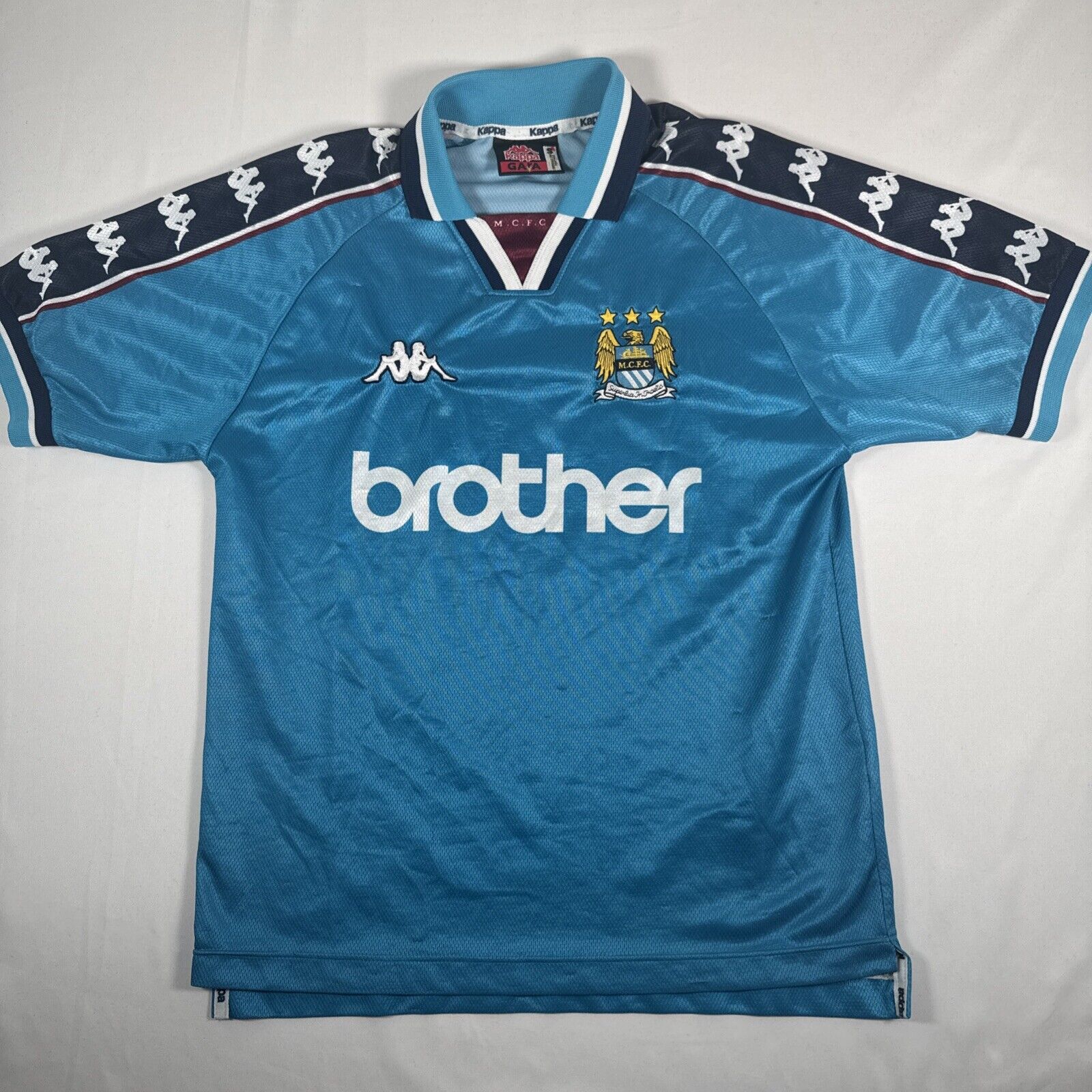 manchester city 1997 1998 1999 home football shirt small2