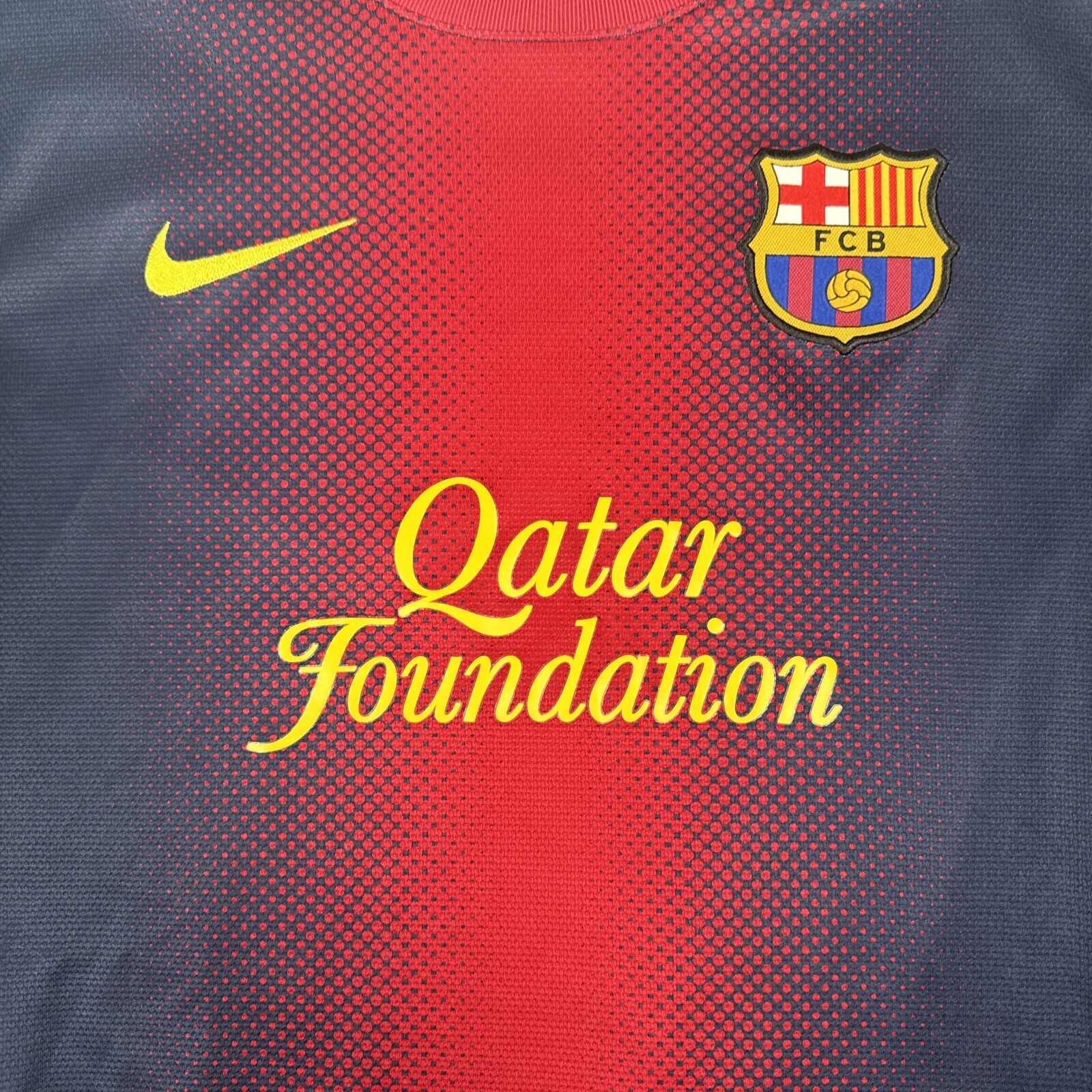 Barcelona 2012/2013 Home Football Shirt Long Sleeve  Medium - Football Shirt Kingdom
