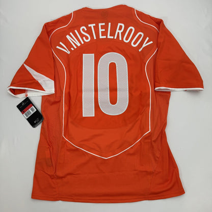 v.NISTELROOY Netherlands 2004/2005/2006 T90 Limited BNWT Holland Football Shirt — full back view