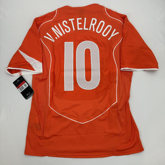 v.NISTELROOY Netherlands 2004/2005/2006 T90 Limited BNWT Holland Football Shirt — full back view