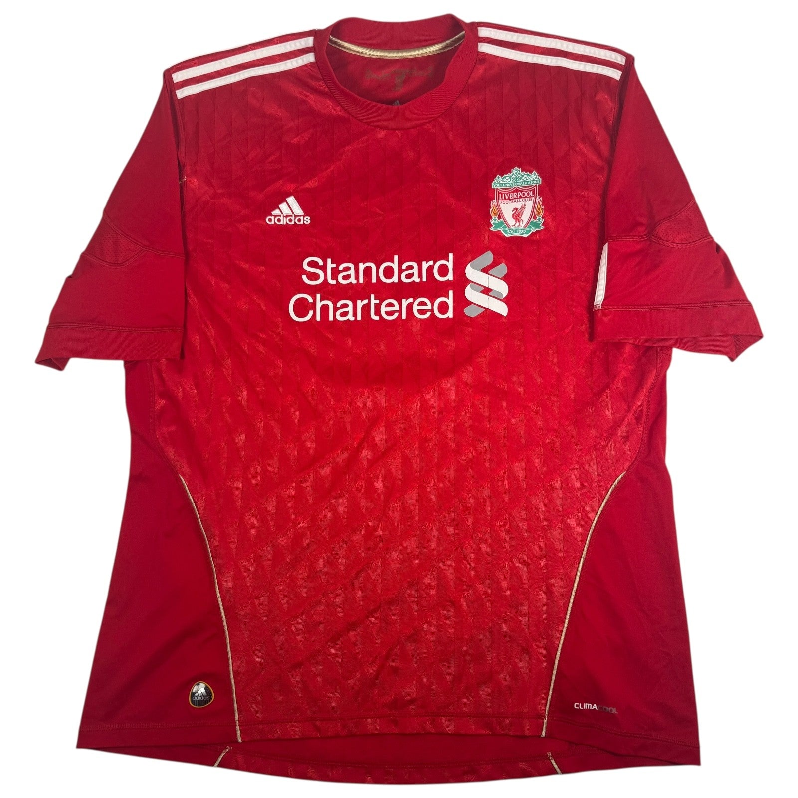 gerrard 8 liverpool 2010 2011 2012 home football shirt 2xl xxl4