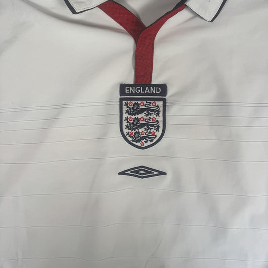 England 2003/2004 Home Football Shirt  XL