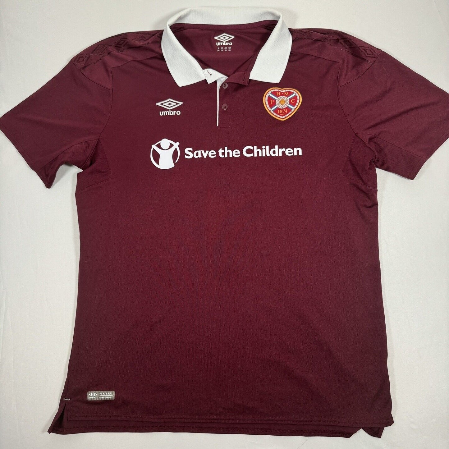 hearts heart of midlothian 2017 2018 home football shirt 2xl xxl2