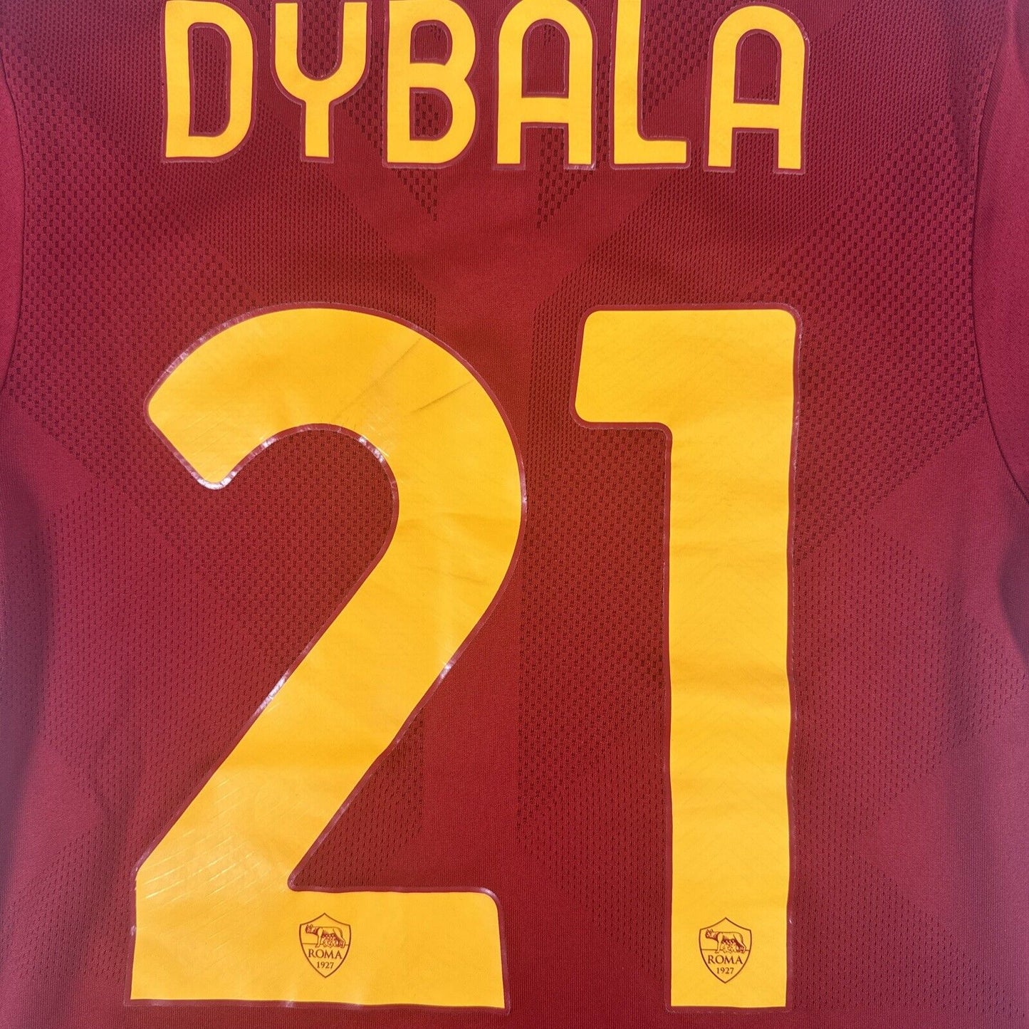 DYABALA 21 Roma 2022/2023 Home Football Shirt Player Spec Small