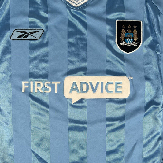 Manchester City 2003/2004 Home Football Shirt   Large - Football Shirt Kingdom