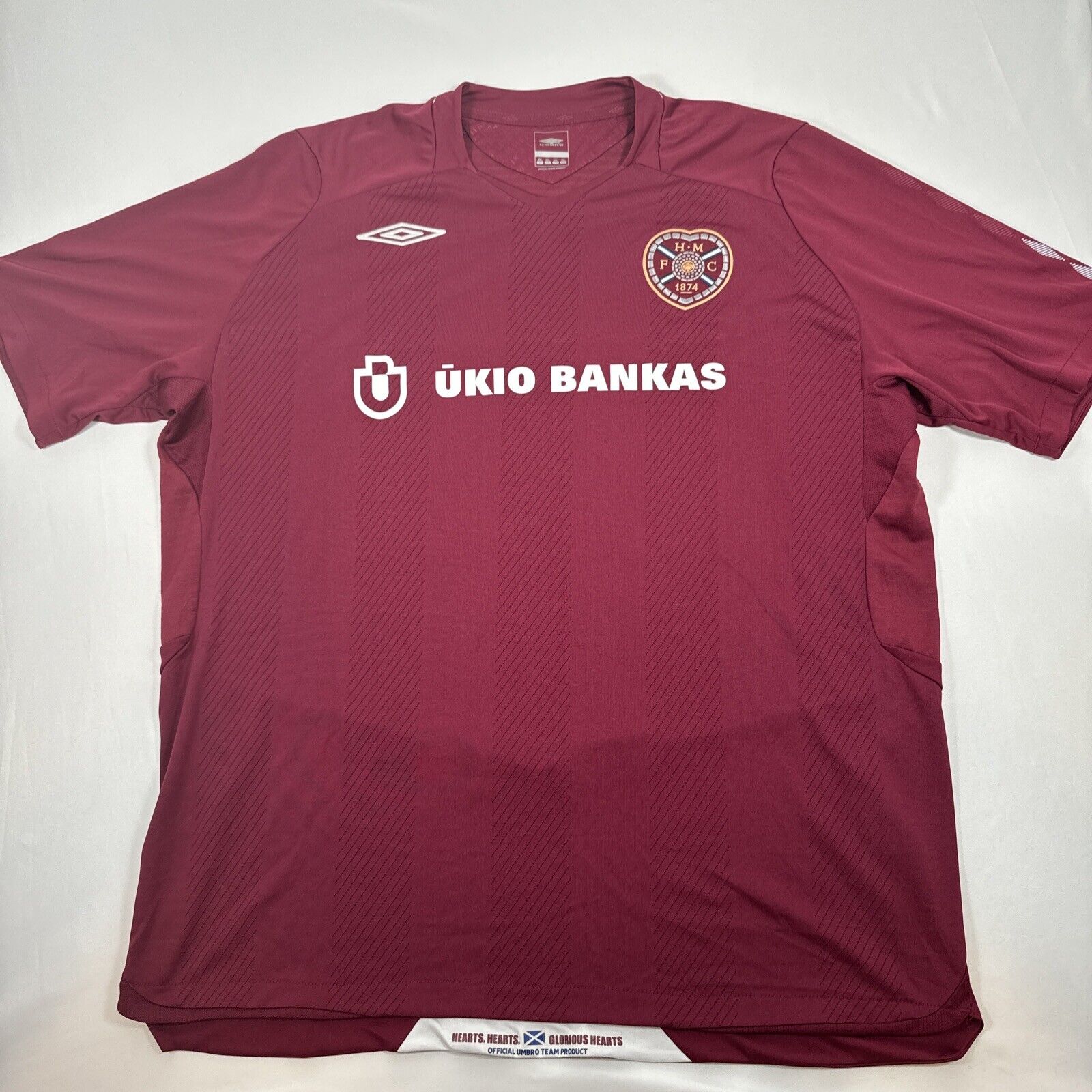 hearts heart of midlothian 2008 2009 home football shirt men s 2xl xxl2