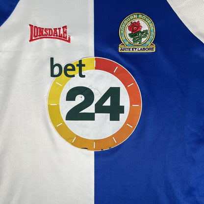 Blackburn Rovers 2006/2007 Home Football Shirt Men’s XL — front close-up