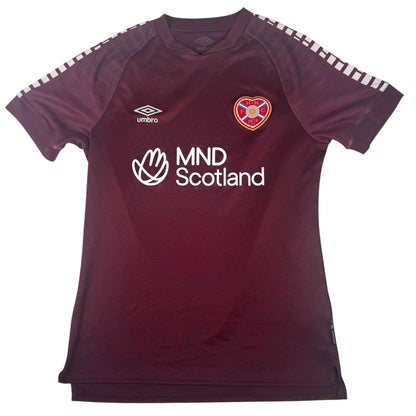 Hearts Heart of Midlothian 2023/2024 Home Football Shirt Small — full front view