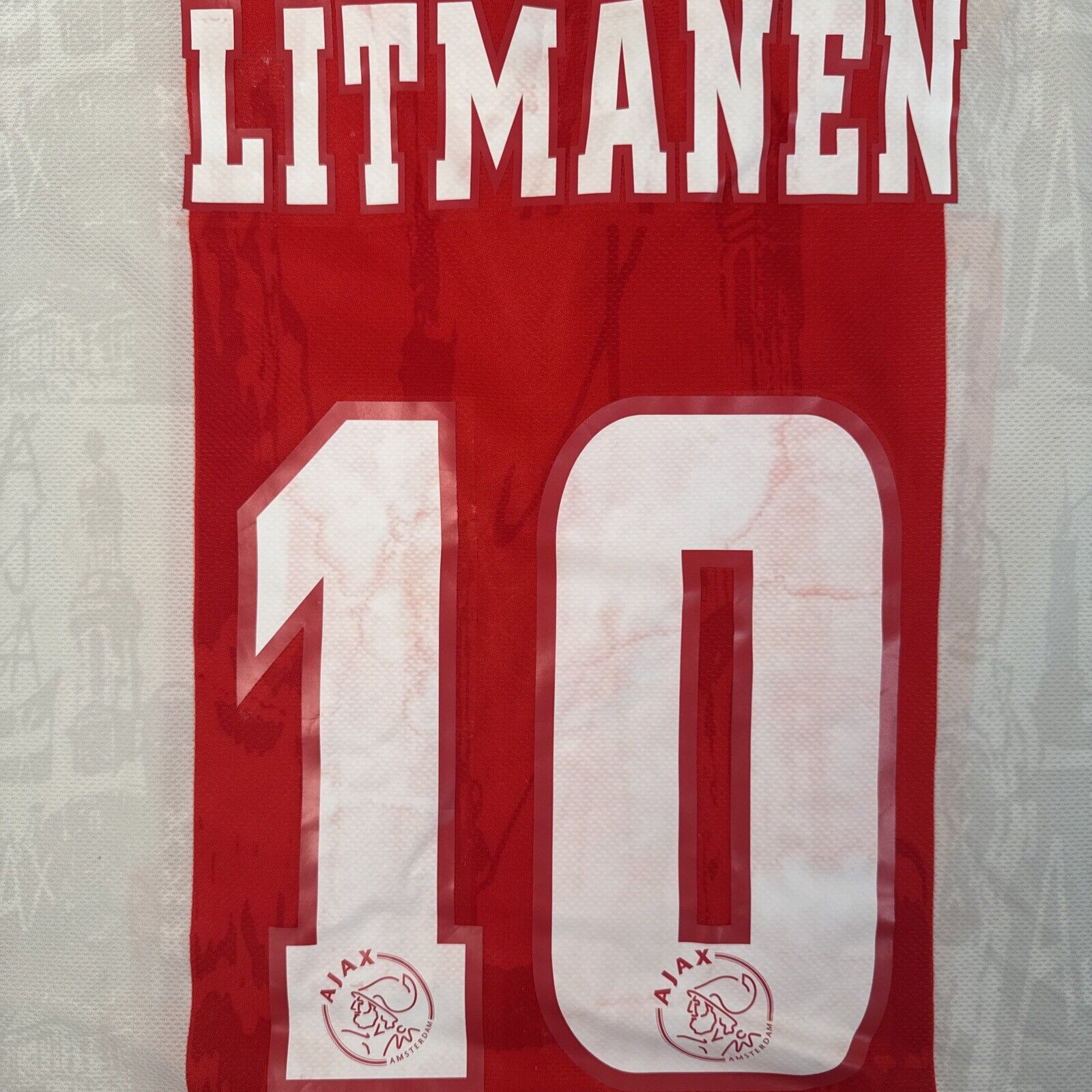 LITMANEN 10 Ajax 1996/1997 Home Football Shirt  Medium - Football Shirt Kingdom