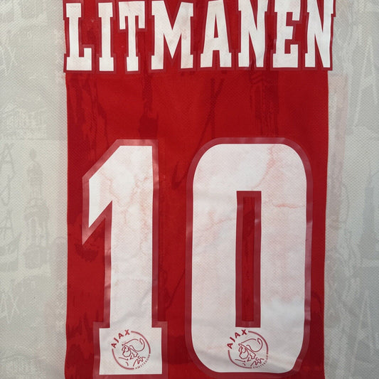LITMANEN 10 Ajax 1996/1997 Home Football Shirt  Medium - Football Shirt Kingdom