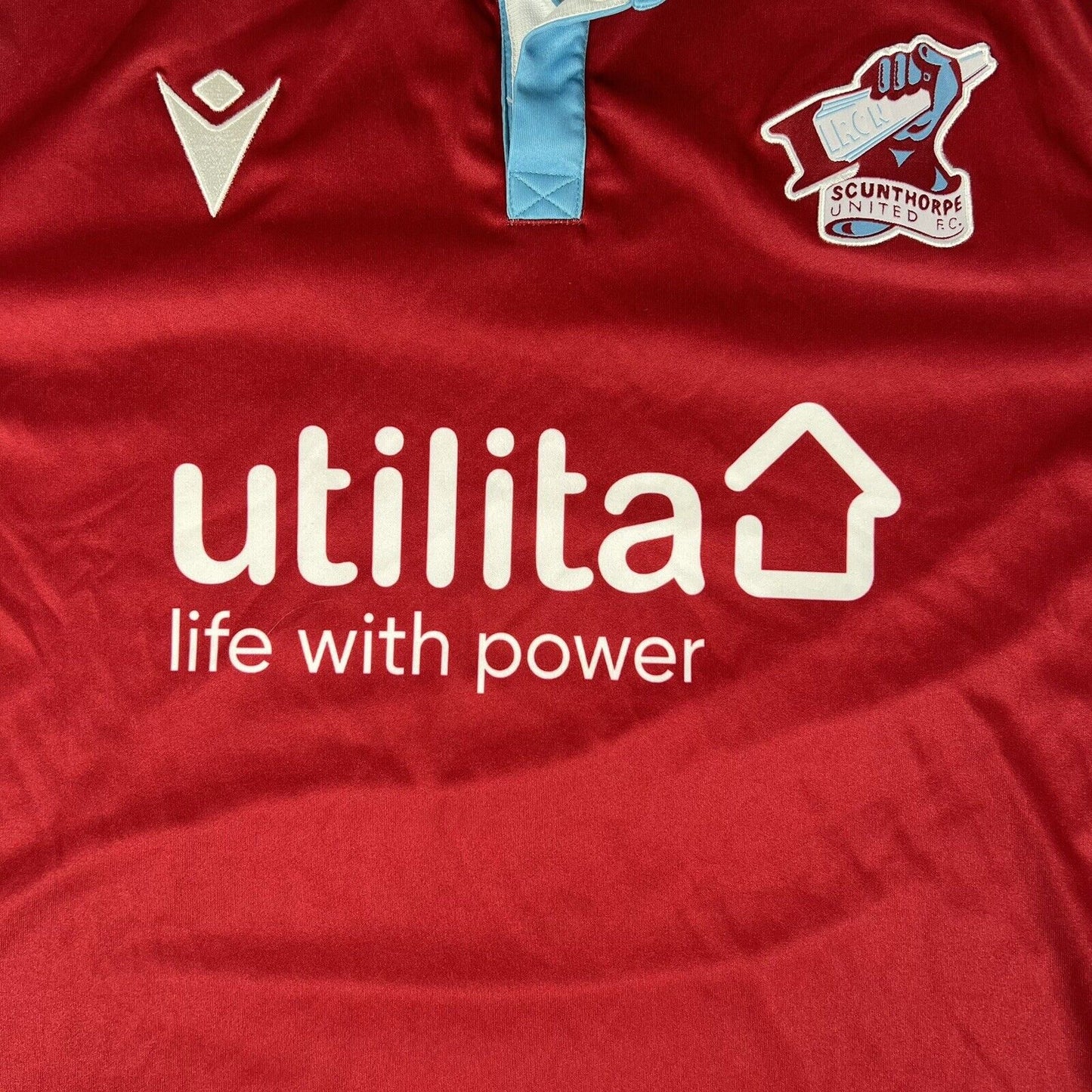 Scunthorpe United 2020/2021 Home Football Shirt  2XL XXL - Football Shirt Kingdom