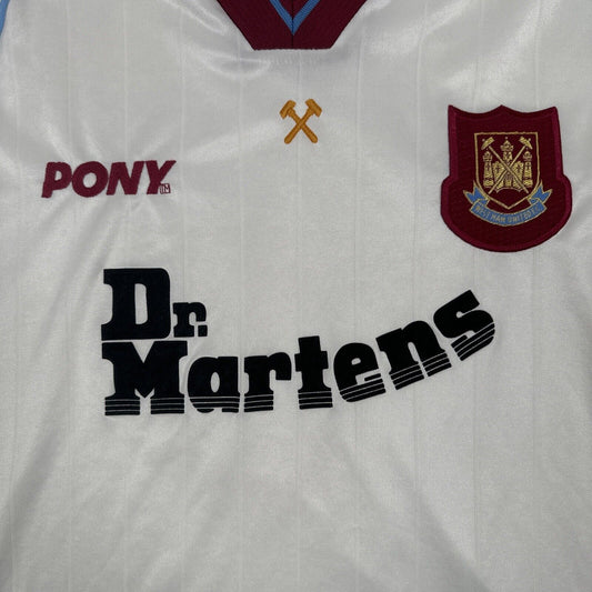 West Ham United 1998/1999 Away Football Shirt  Men’s XXL - Football Shirt Kingdom