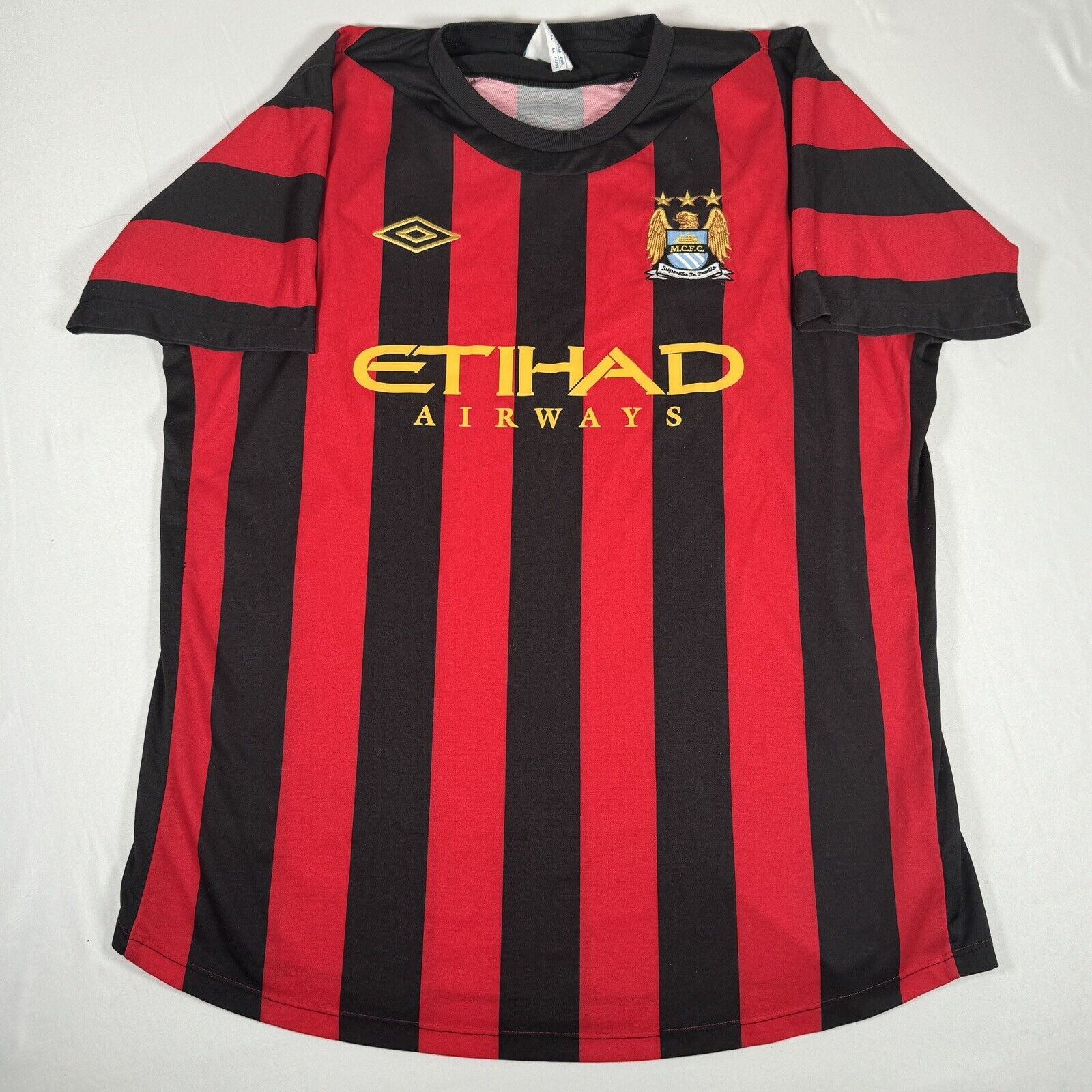 manchester city 2011 2012 away football shirt men s 44 xl2