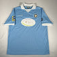 Manchester City #6 Football Masters 2010/2011 Home Football Shirt Worn/issued XL