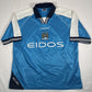 manchester city 1999 2000 2001 home football shirt men s large2