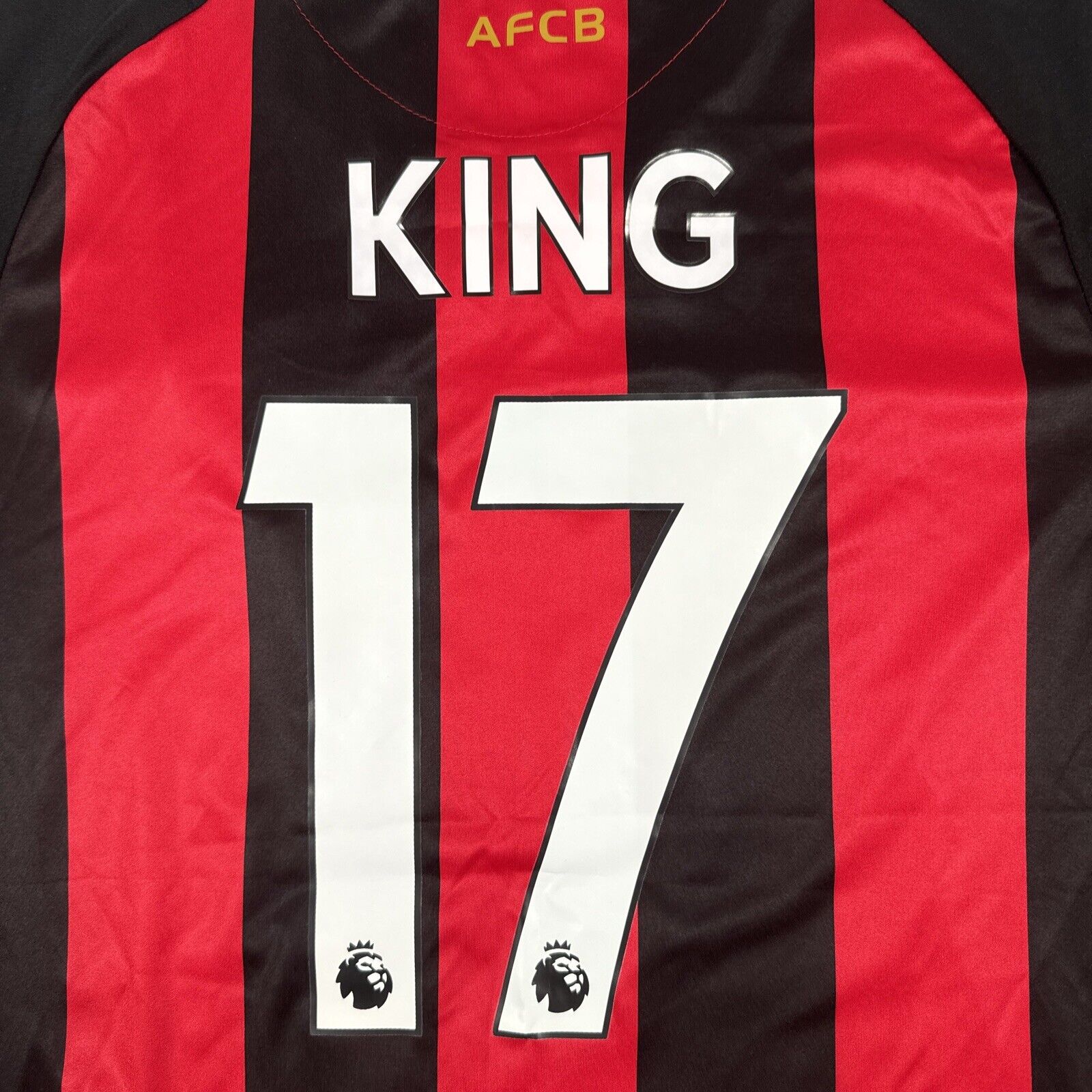 KING 17 Bournemouth 2018/2019 Home Football Shirt  Medium - Football Shirt Kingdom