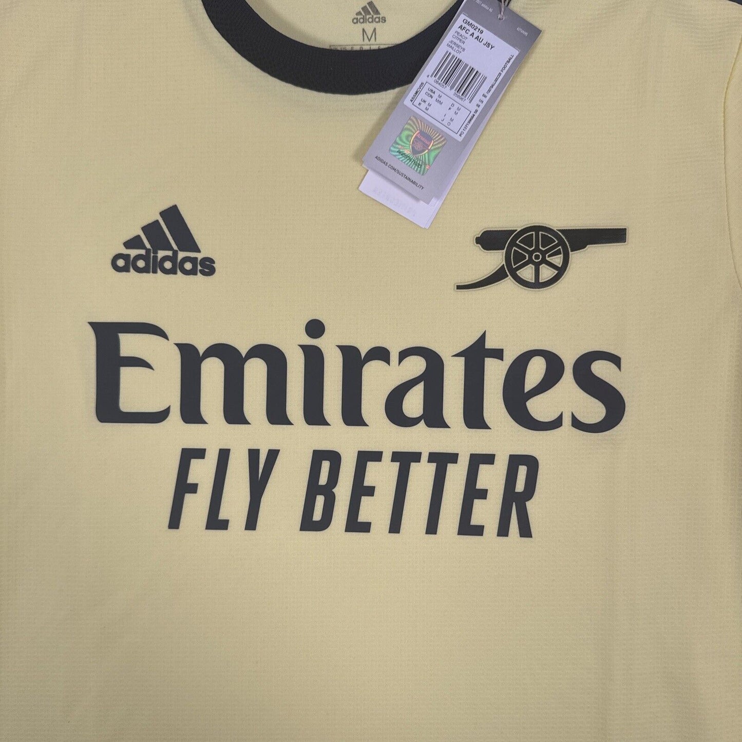 Arsenal 2021/2022 Away Football Shirt HEAT RDY BNWT Men’s Medium - Football Shirt Kingdom