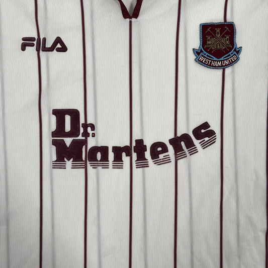 West Ham United 2002/2003 Away Football Shirt  Men’s XXL - Football Shirt Kingdom