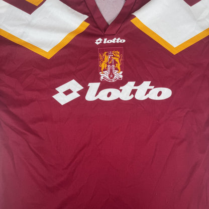 Northampton Town 1995/1996 Home Football Shirt Large — front close-up