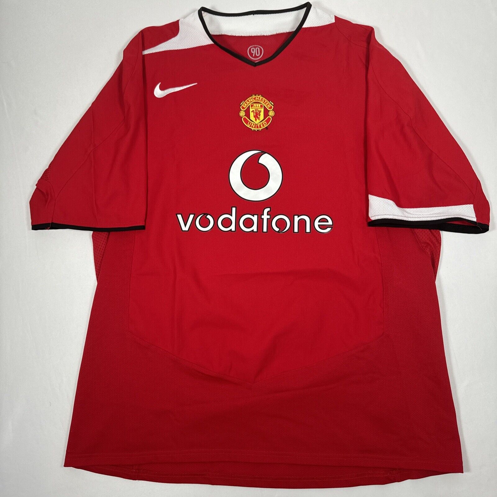 manchester united 2004 2005 2006 home football shirt xl2