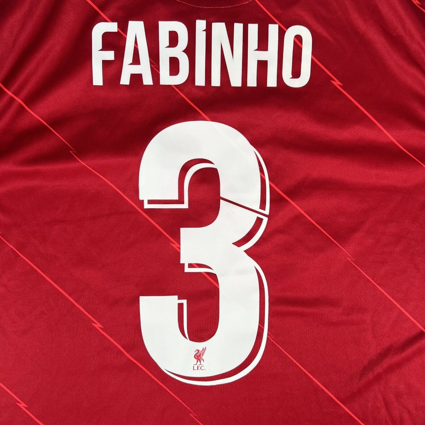 FABINHO #3 Liverpool 2021/2022 FA CUP Home Football Shirt Large