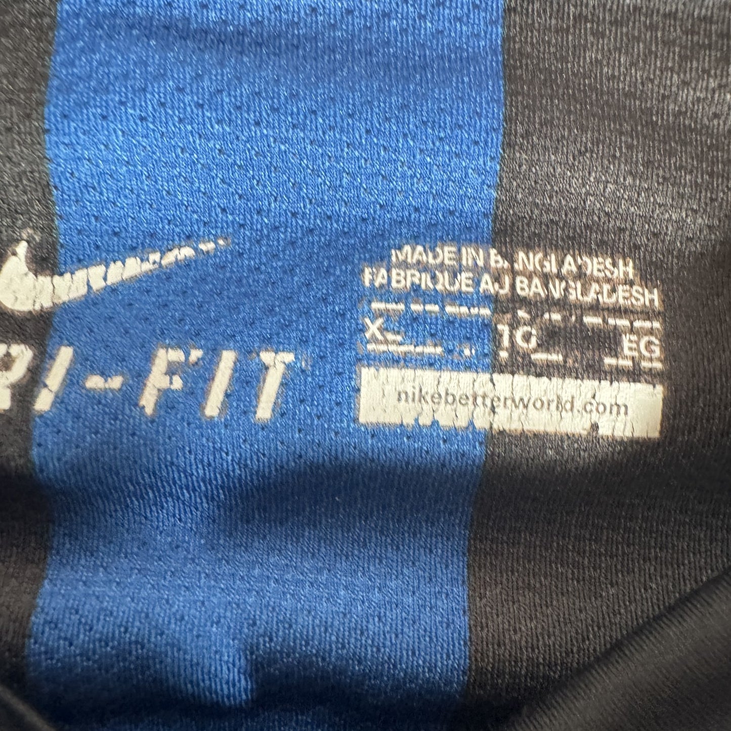Inter Milan 2011/2012 Home Long Sleeve Football Shirt  XL