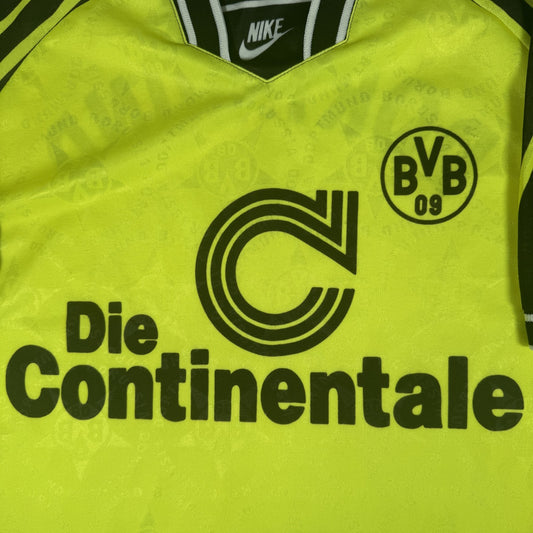 Borussia Dortmund 1994/1995 Home Football Shirt  Large