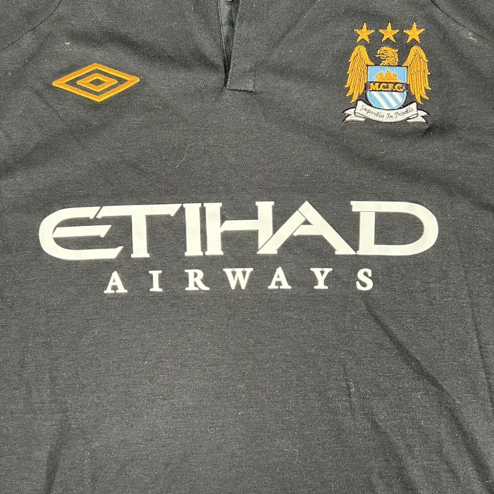 Manchester City 2009/2010 Away Football Shirt  Men’s XL - Football Shirt Kingdom