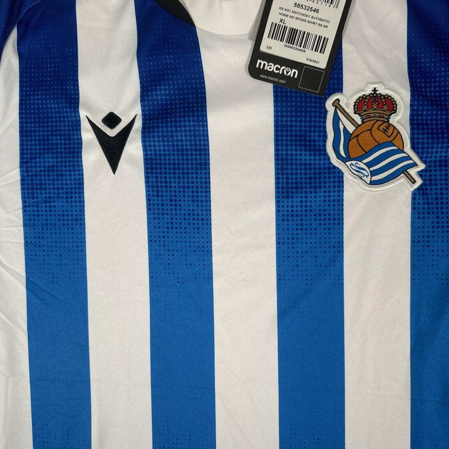 Real Sociedad 2021/2022 Home Football Shirt  BNWT XL