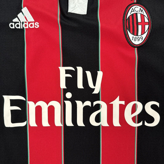 AC Milan 2012/2013 Home Football Shirt   Men’s Medium - Football Shirt Kingdom
