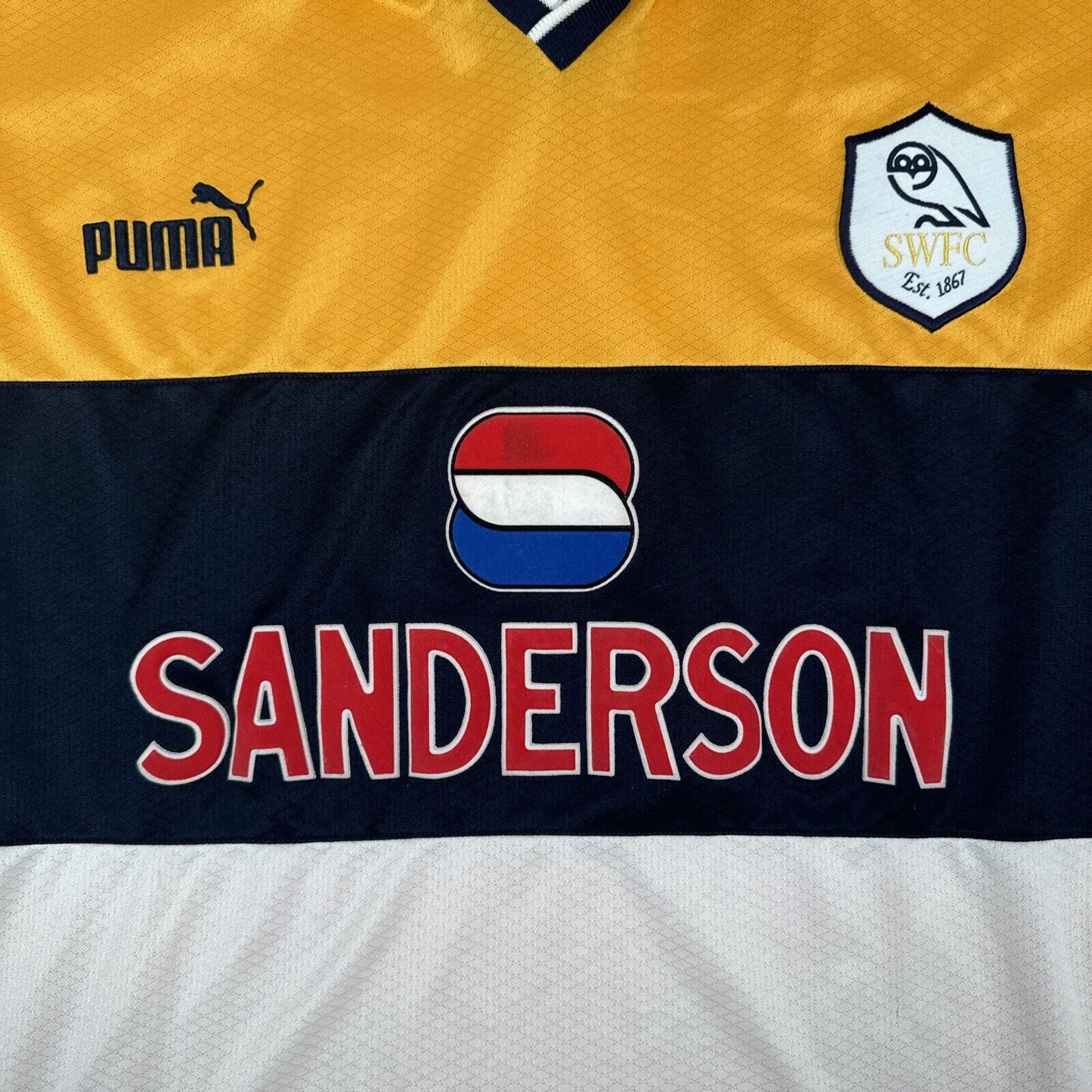 Sheffield Wednesday 1998/1999/2000 Long Sleeve Away Football Shirt XL - Football Shirt Kingdom