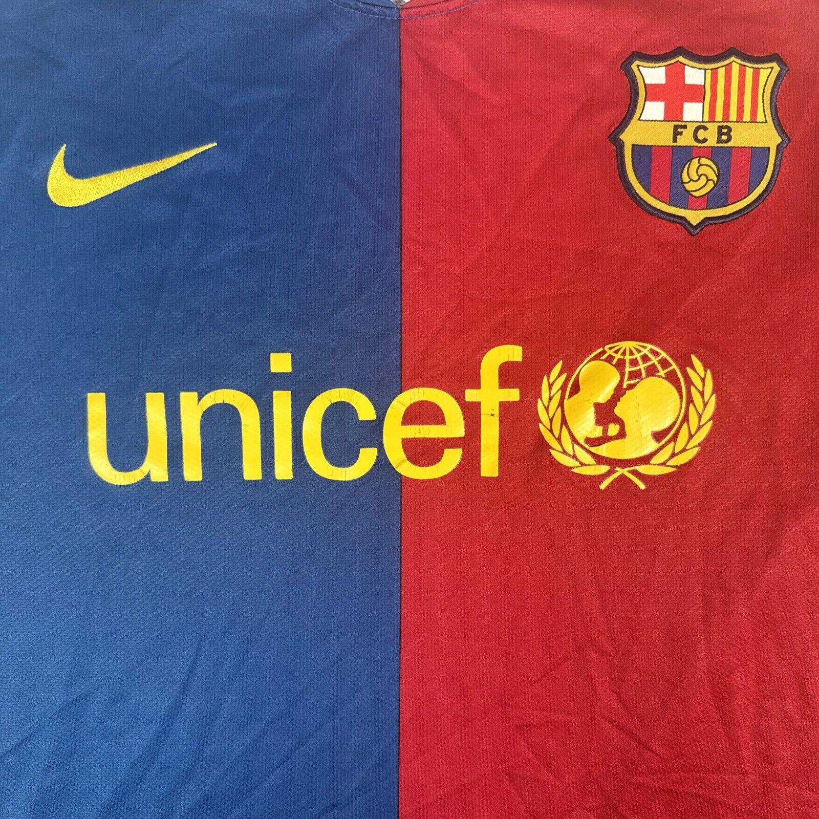 Barcelona 2008/2009 Home Football Shirt Men’s 2XL XXL - Football Shirt Kingdom