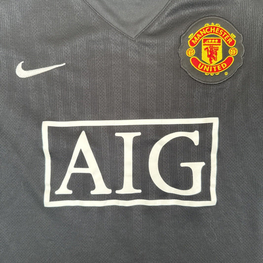 Manchester United 2007/2008 Away Football Shirt  Medium - Football Shirt Kingdom