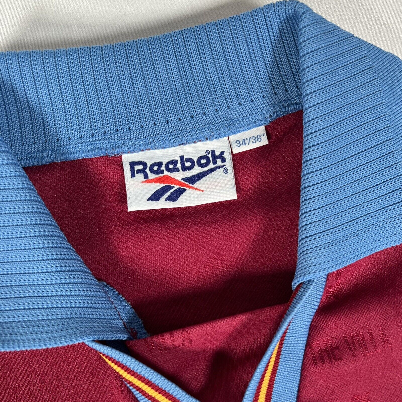 aston villa 1995 1996 1997 home football shirt small 14