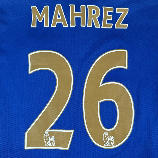 MAHREZ 26 Leicester City 2014/2015 Home Football Shirt  Medium - Football Shirt Kingdom