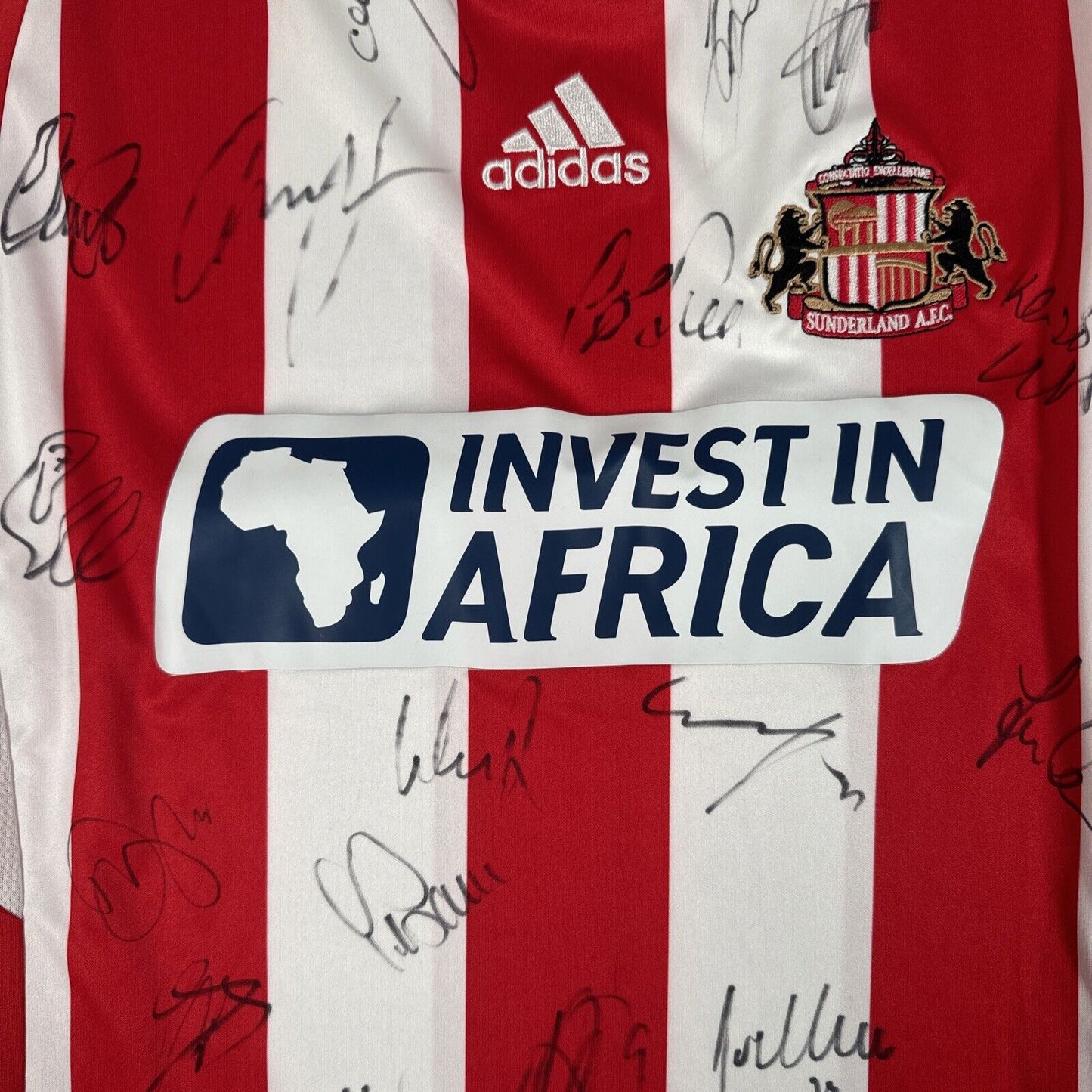 Sunderland 2012/2013 Signed  Home Football Shirt LongSleeve Medium