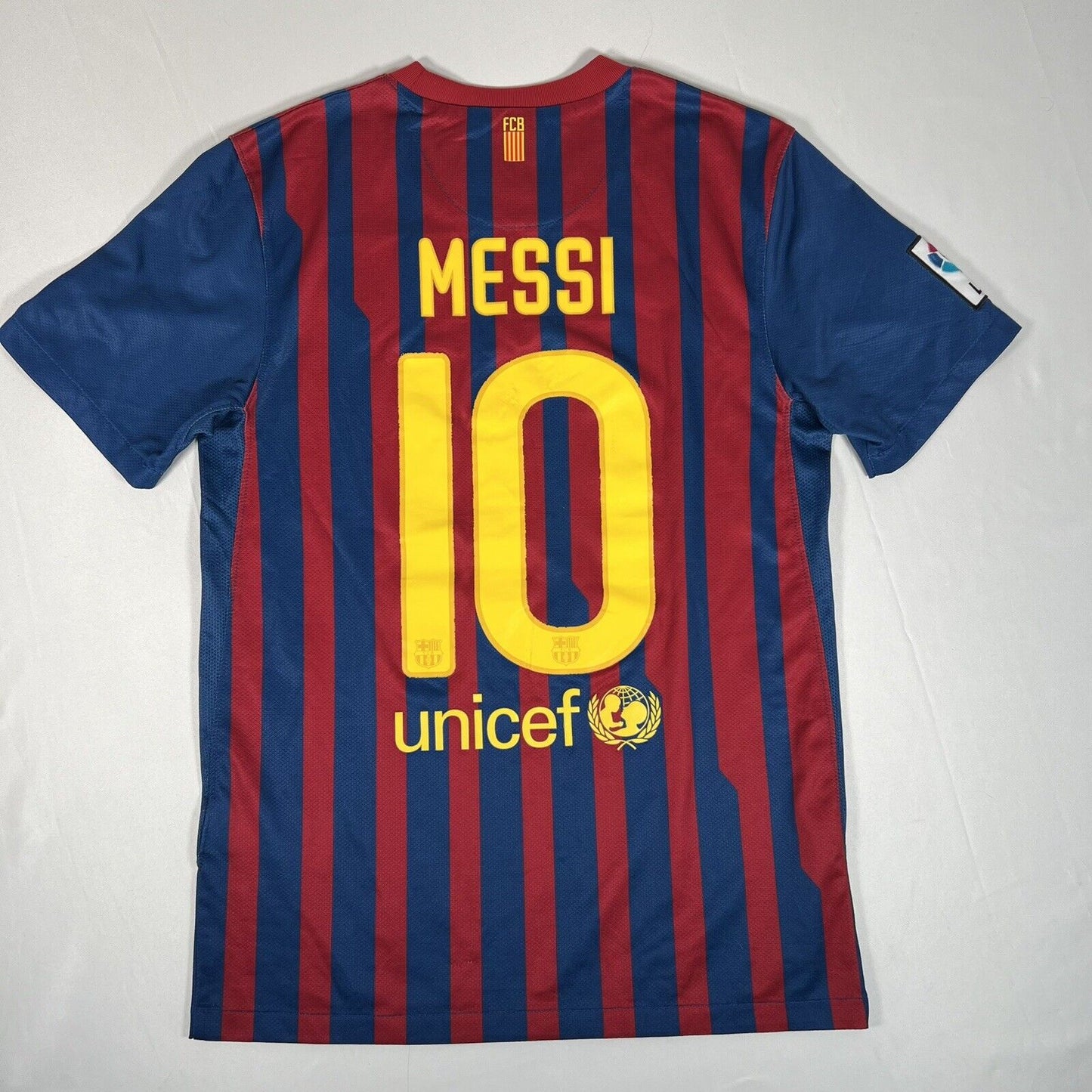 messi 10 barcelona 2011 2012 home football shirt small3