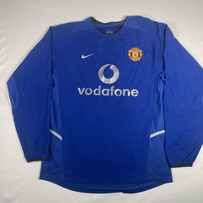 Manchester United 2002/2003 Third Long Sleeve Football Shirt Small — full front view