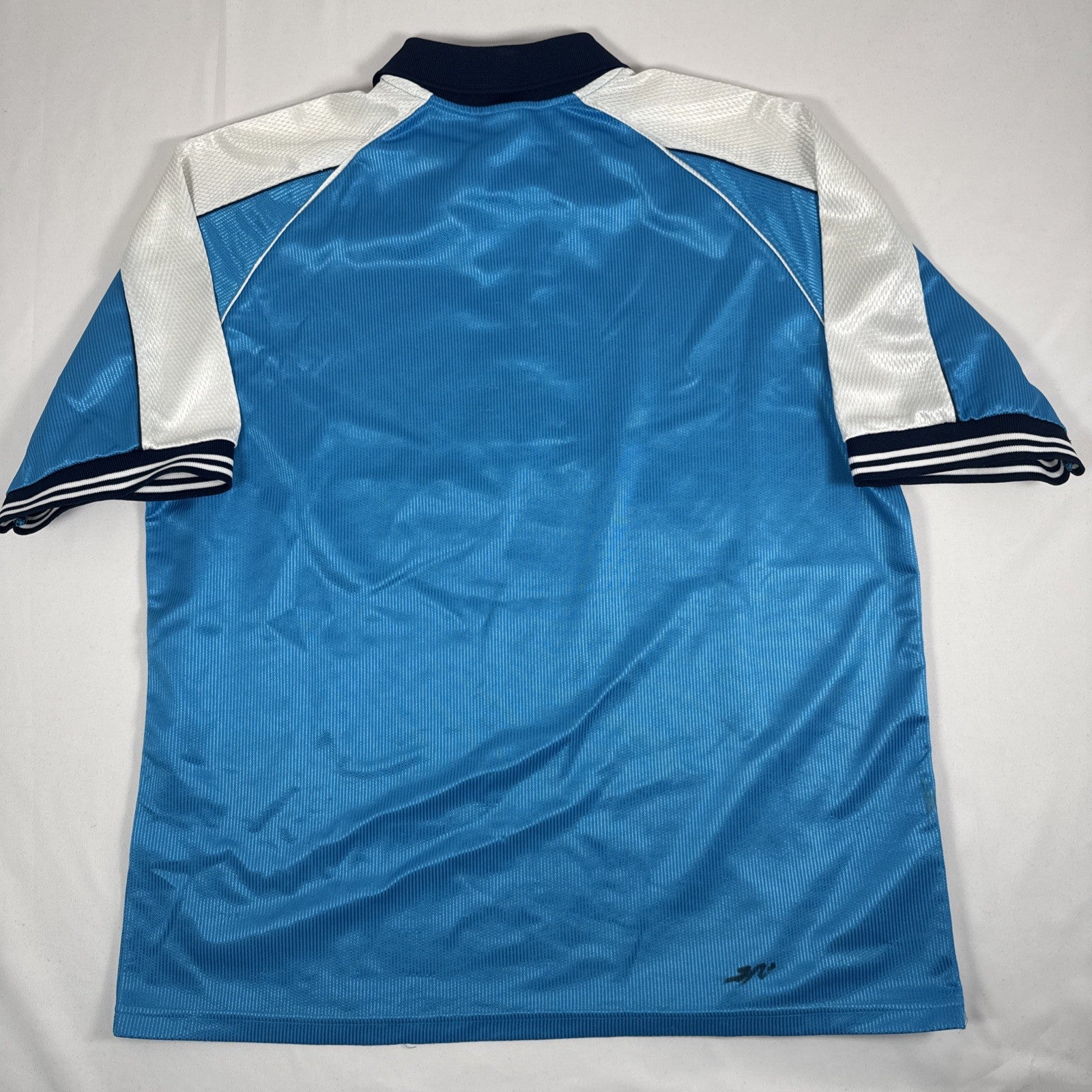 manchester city 1999 2000 2001 home football shirt men s large3