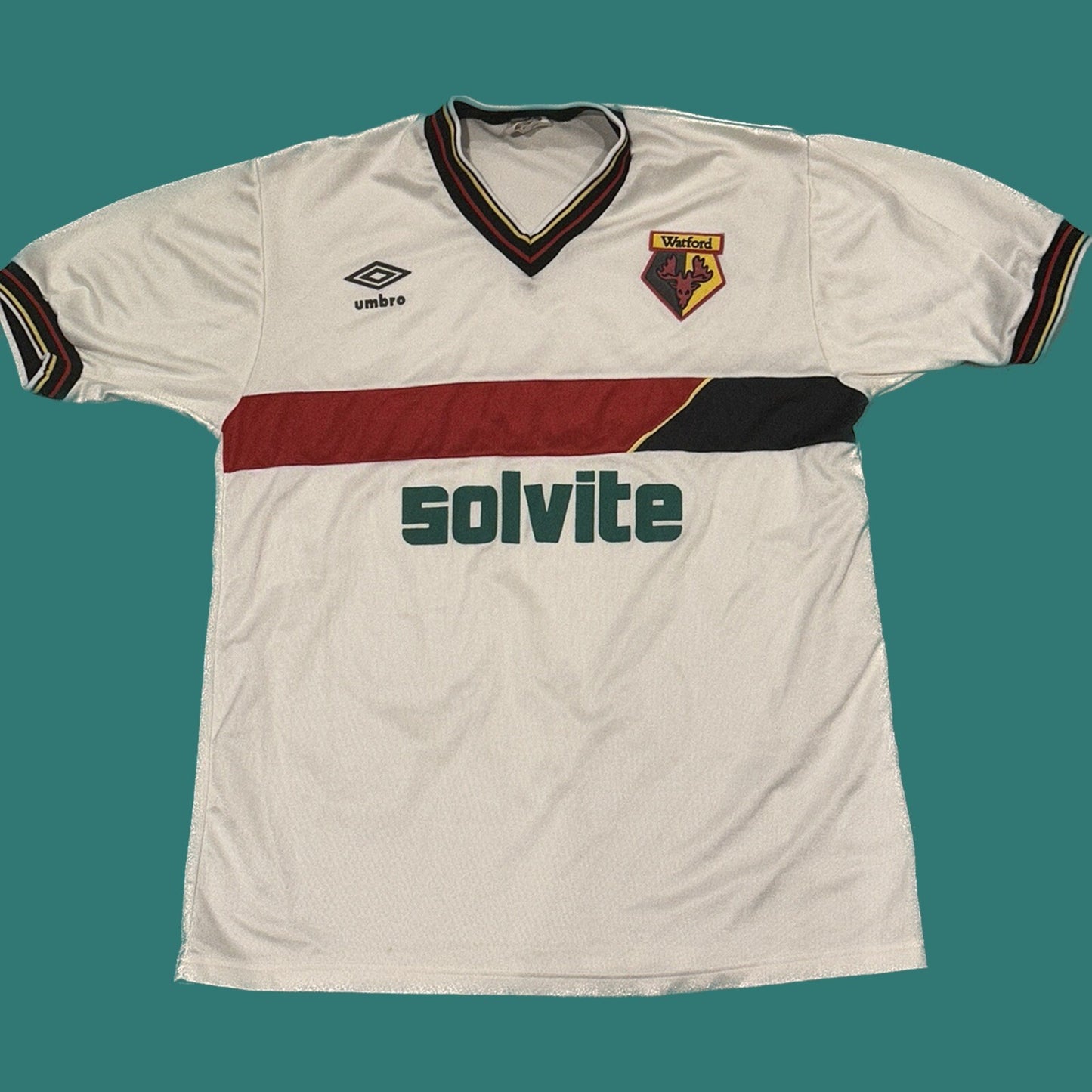 watford 1985 1986 1987 1988 away football shirt men s medium 32