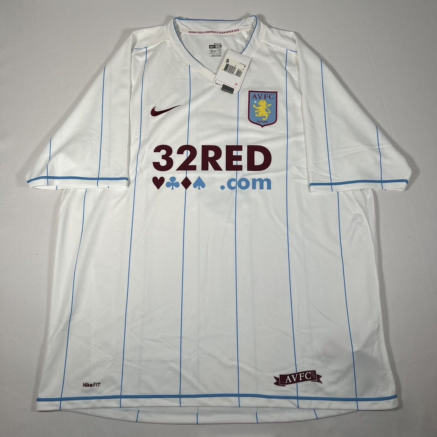 barry 6 aston villa 2007 2008 away football shirt bnwt 2xl5