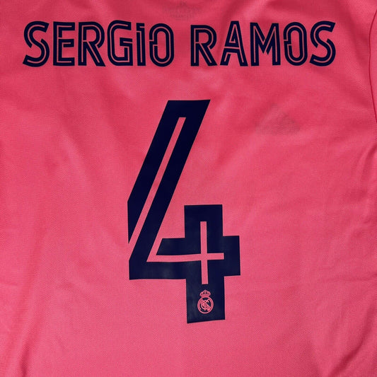 sergio ramos 4 real madrid 2020 2021 away football shirt men s xl 11
